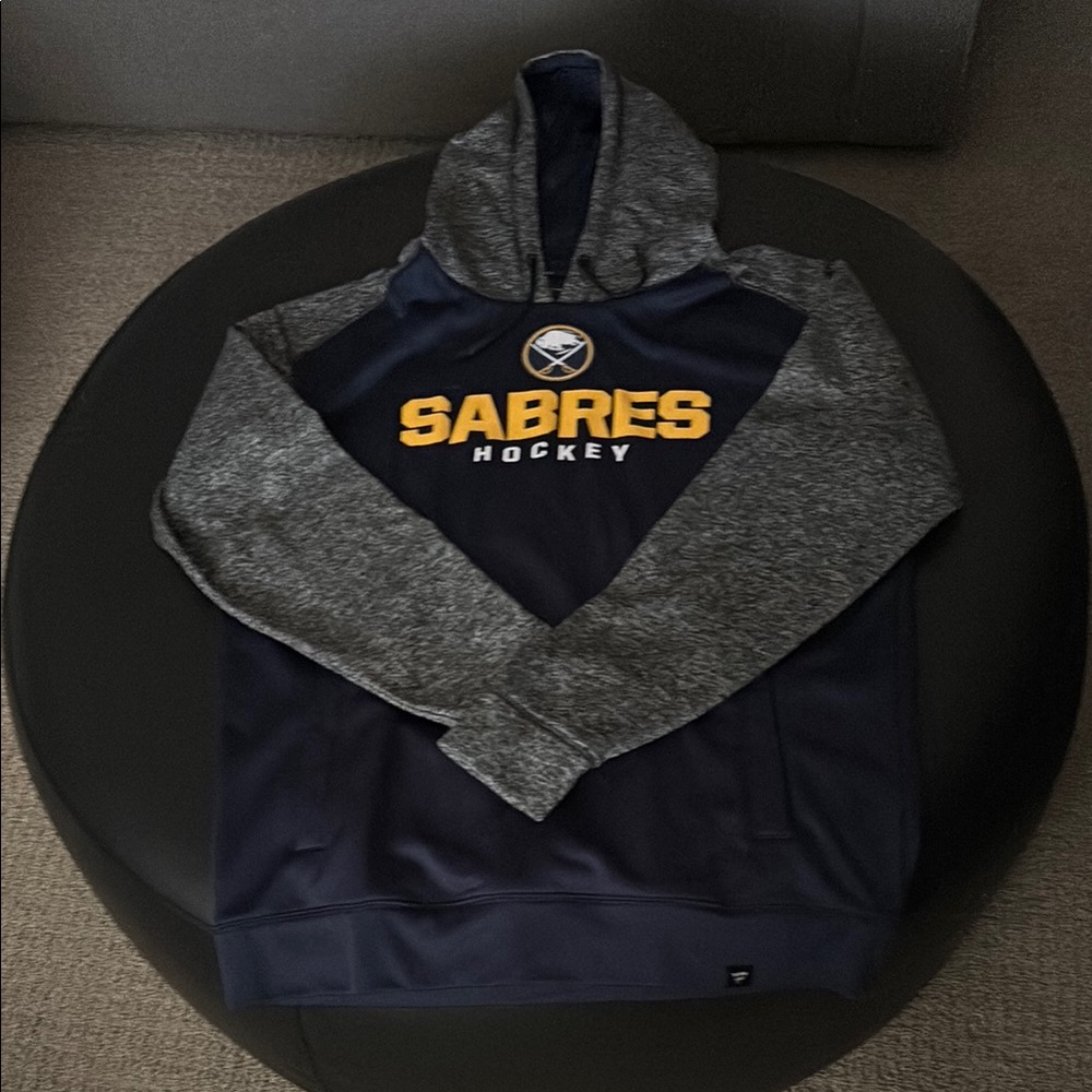 Fanatics Blue and Gray Sabres hoodie sweatshirt hockey
New without tag